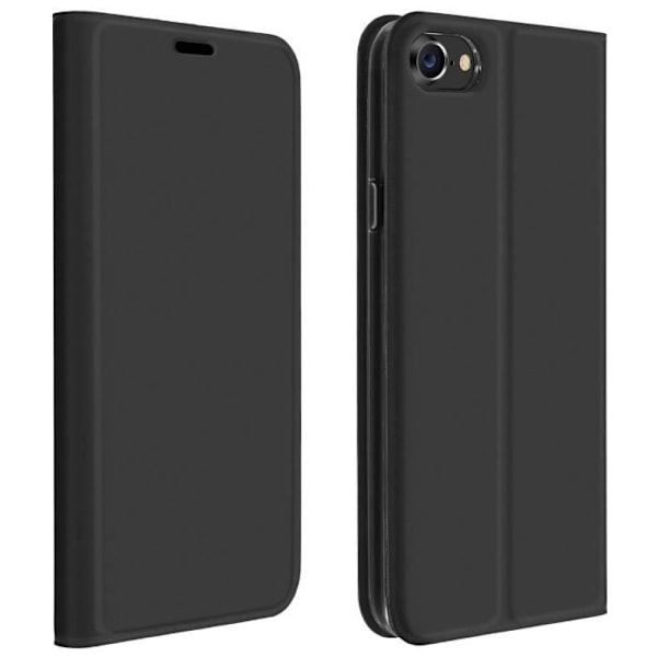 iPhone SE 2020 / 8 / 7 suojakotelo - DUX DUCIS - Ekologinen nahka - Korttipidike - Video tuki - Musta Svart