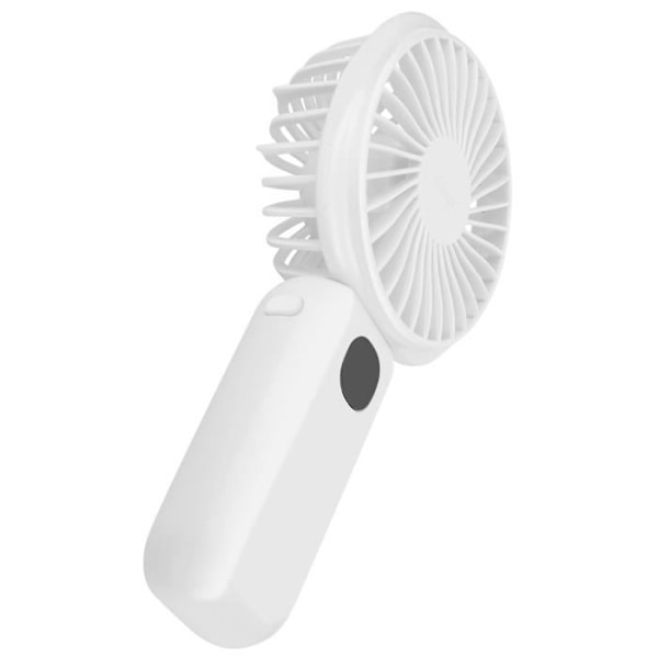 Mini Silent Portable Fan LED Display og integreret lampe LinQ White Vit