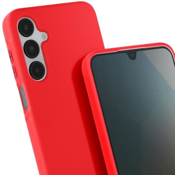 Coque Cordon Semi Rigid Soft touch för Samsung Galaxy A16 Röd Röd