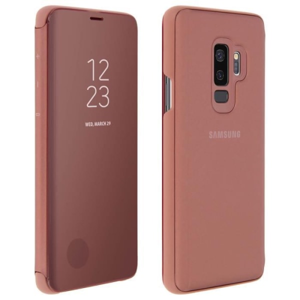 Alkuperäinen Samsung Galaxy S9 Plus Clear View -telineen kansi - ruusukulta