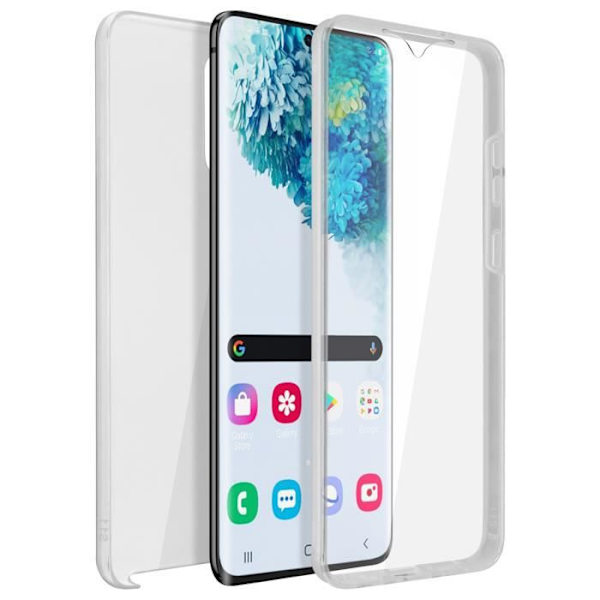 Koko suojaava kuori - AVIZAR - Samsung Galaxy S20 - Jäykkä ja joustava - Läpinäkyvä - Ohut ja kevyt Transparent