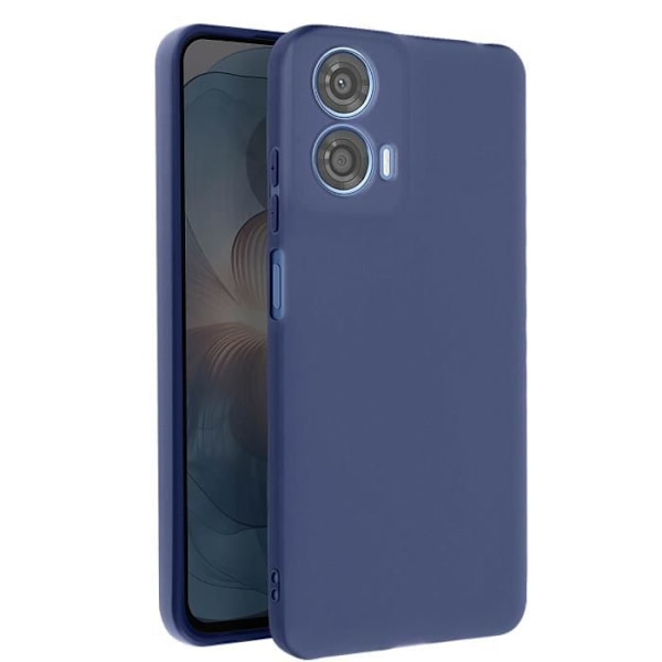 Coque för Motorola Moto G24 Power Silikon Mjuk Matt Mörkblå Blå