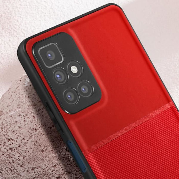 Kotelo Xiaomi Redmi 10 ja 10 2022 - AVIZAR - Punainen - Kova - Iskunkestävä - Liukumaton rakenne Röd