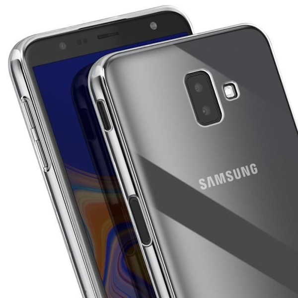 Täckskal för Samsung Galaxy J6 Plus Silikon Mjuk Design Tunn Lätt Transparent Transparent