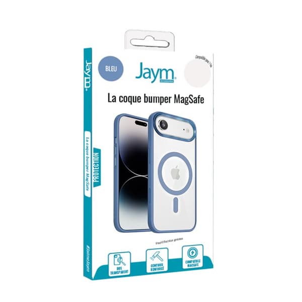 Coque Bumper til iPhone Air kompatibel med MagSafe med Forstærkede Hjørner Jaym Blå Blå