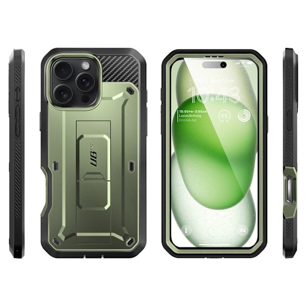 Coque til iPhone 16 Pro Max - Supcase Unicorn Beetle Pro - Guldan grön