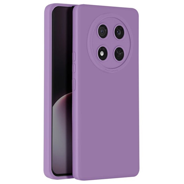 Honor Magic 7 Lite Silikoni Suojakuori Sileä Kamerablokki Suojattu Violetti Lila