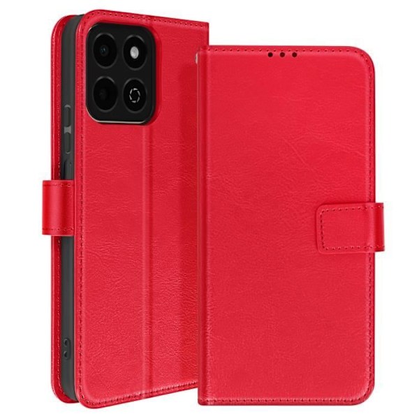 Etui til Honor 200 Smart Design Vintage Klap Portefeuille Støtte Rød Röd