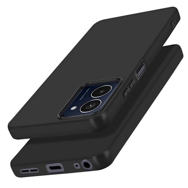 Coque för HMD Pulse Pro Silikon Matt Soft Touch Svart Svart