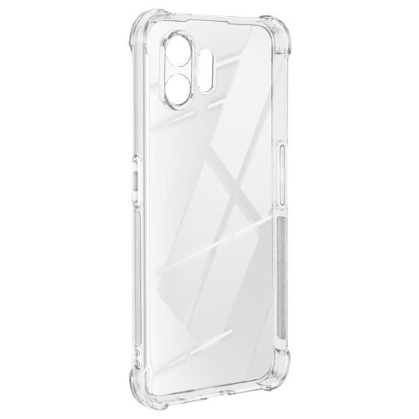 AVIZAR Nothing Phone 2 -puhelinkotelo - Pehmeä geelisilikoni - Iskunkestävät vahvistetut kulmat - Läpinäkyvä Transparent