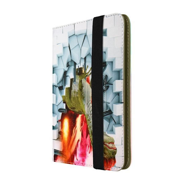 Tablet Case 10 inches - AVIZAR - Dinosaur Pattern - Stand Function - Elastic Closure - Universal Dinosauriemönster