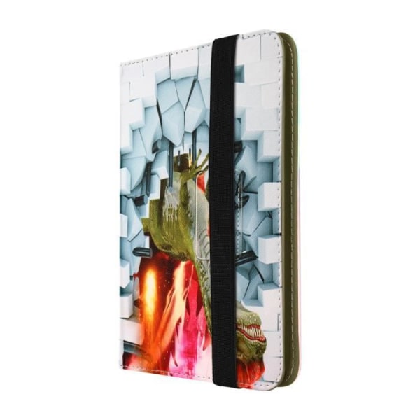 Tabletfodral 10 tum - AVIZAR - Dinosauriemönster - Stöd Funktion - Elastisk Stängning - Universell Dinosauriemönster