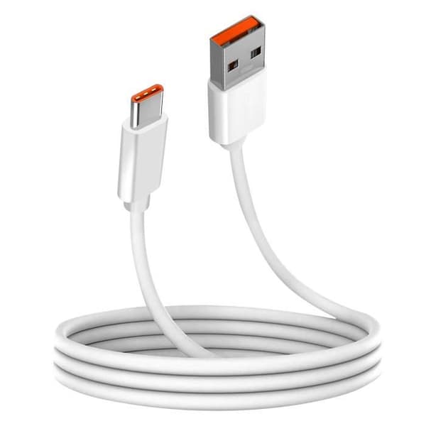 USB til USB-C ladekabel - OPPO - DL136 - 65W - SuperVOOC - 1m Vit