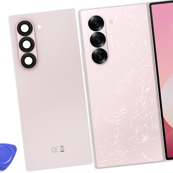 Baksida för Samsung Galaxy Z Fold 6 Original Service Pack Samsung Rosa Rosa