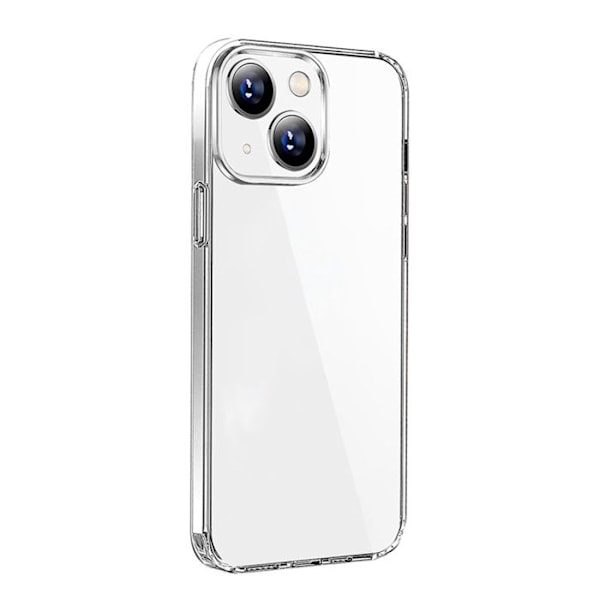 Skyddspaket för iPhone 15 Fodral i mjuk TPU och 7H glas Moxie Transparent Vit