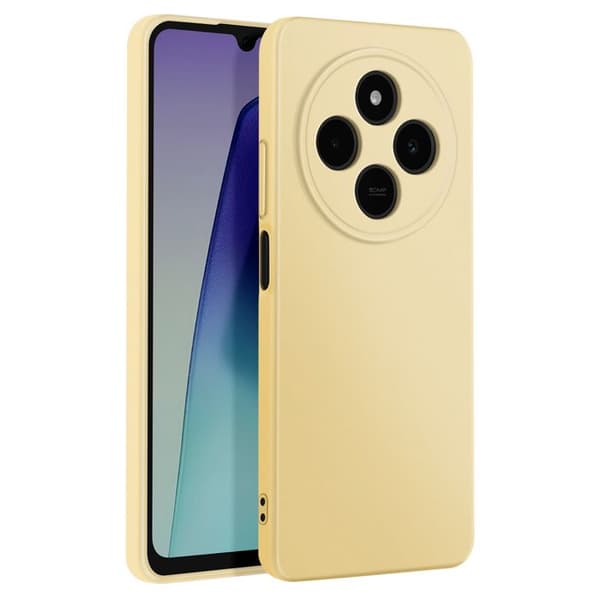 Coque - Xiaomi Redmi 14C - Semi-rigid - Stødabsorberende beskyttelse - Gul Gul