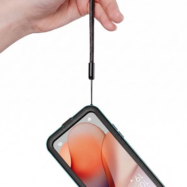 Cover til Galaxy A17 Vandtæt IP68 Fuld Beskyttelse med Rem Redpepper Turquoise Blå