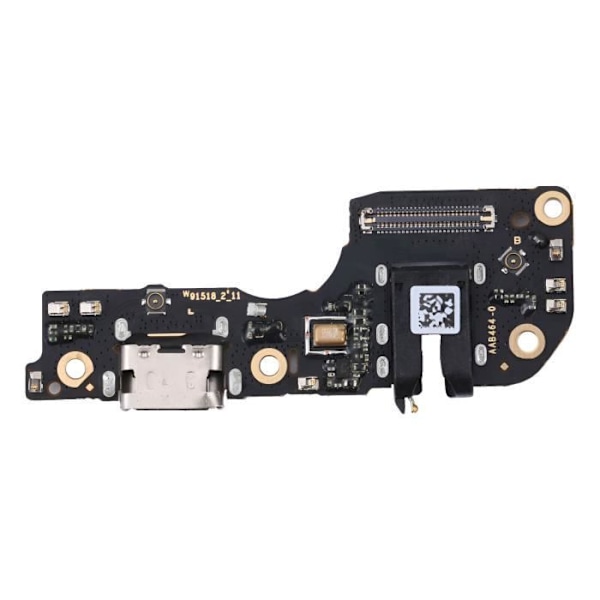USB C opladningsstik til Realme 9i 5G mikrofon + jackstik sort Svart