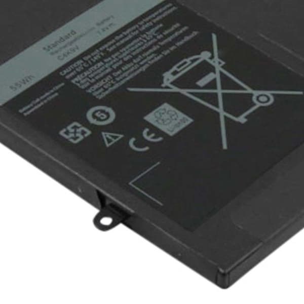 Batteri bærbar computer - AVIZAR - XPS 13 - 7.4V - 7500mAh - Lithium-polymer - Sort Svart