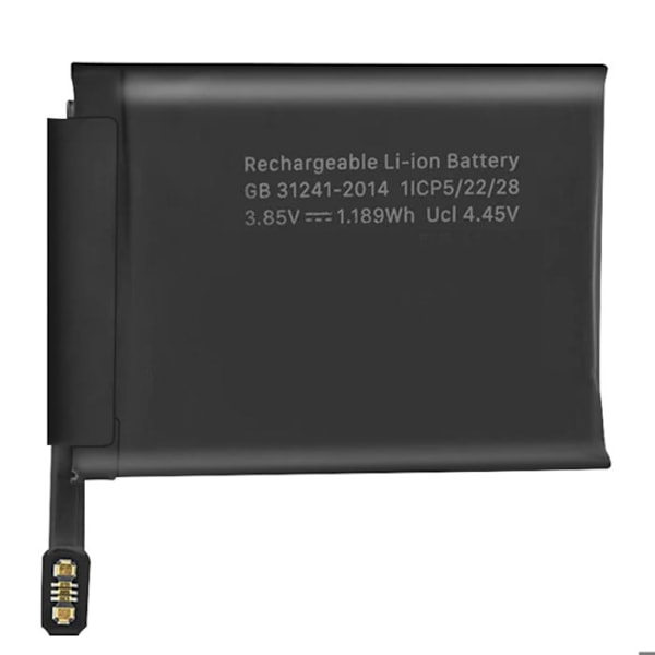 Sisäinen akku Apple Watch Series 7 45mm 309mAh malli A2552 Musta Svart