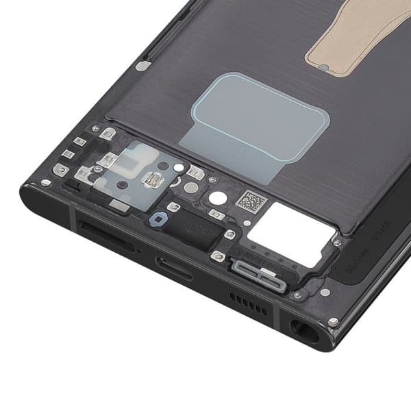 Erstatningscentralchassis til Galaxy S22 Ultra Service Pack Samsung Sort Svart