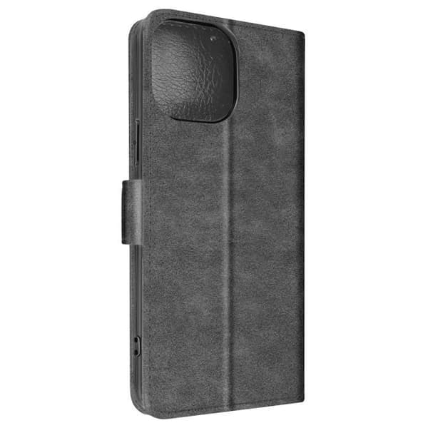 iPhone 14 Pro Max Case Flip Wallet Video Support Function Harmaa Grå