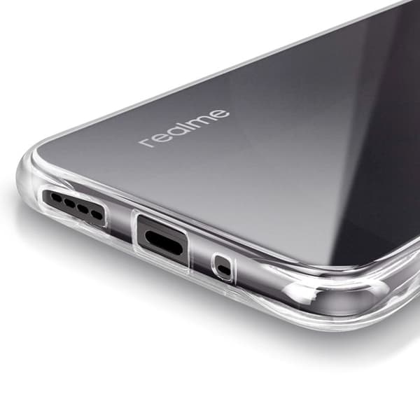 Mobilskydd - Realme - C75 - Stötsäker - Flexibel - Transparent Vit