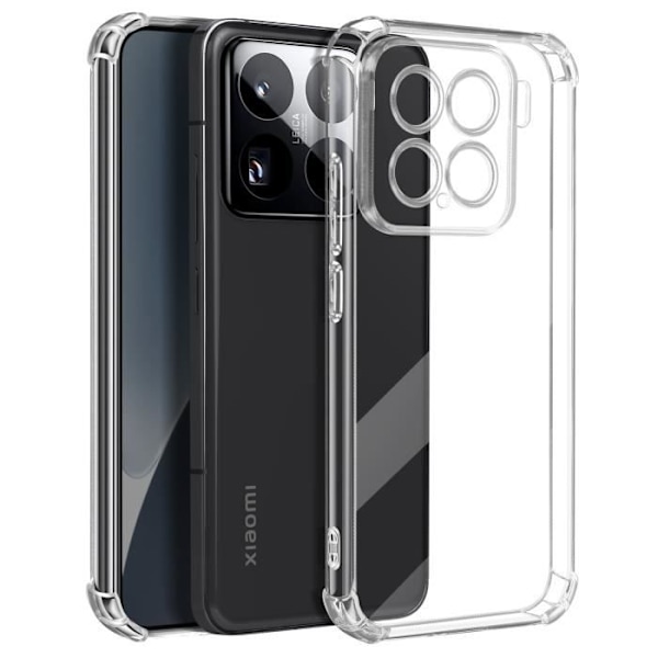 Stötabsorberande skal för Xiaomi 15 Pro med förstärkta hörn Mayaxess Transparent Transparent