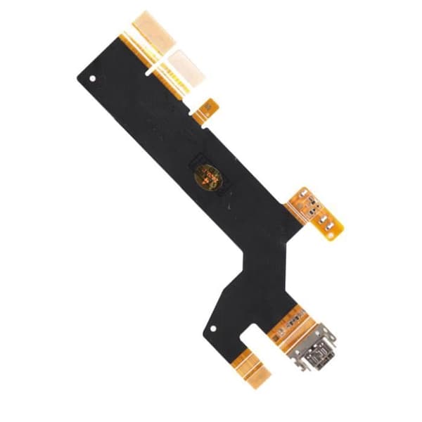 Ladeconnector - Sony Xperia 10 2 - USB-C - Sort - CE- og RoHS-kompatibel Svart