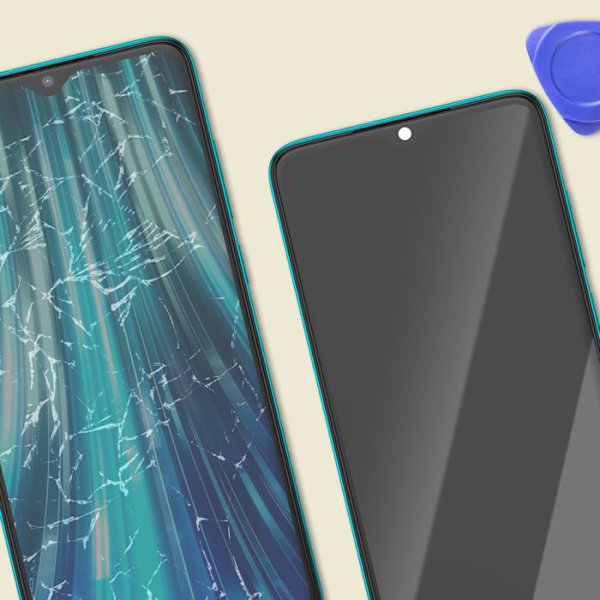 LCD-skärm + Touchglas för Xiaomi Redmi Note 8 Pro med grön ram Grön
