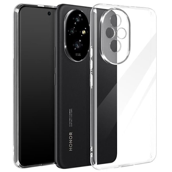 Coque - AVIZAR - Honor 200 - Blødt Silikone - Tykkelse 2mm - Gennemsigtig Transparent