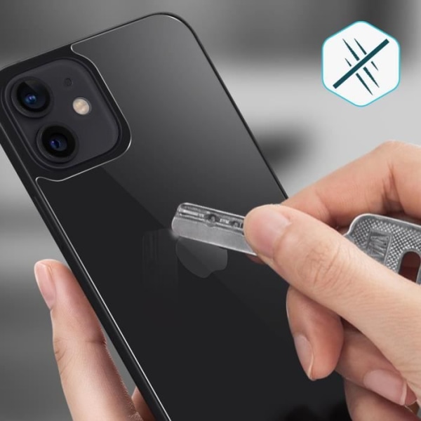 Suojakalvo - Ikoninen Lasi - iPhone 12 - 12 Pro - Iskunkestävä - Läpinäkyvä - Naarmunkestävä Transparent