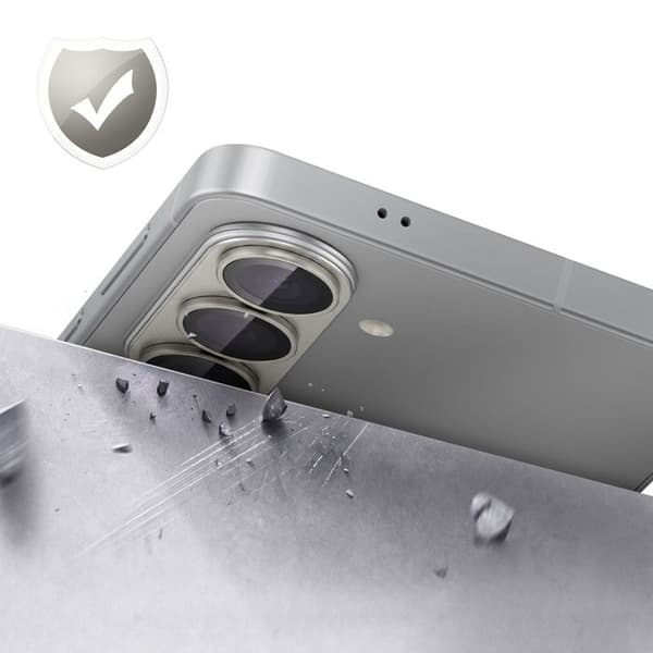 Skyddskamera för Galaxy S26 Plus i reptåligt härdat glas grå Grå
