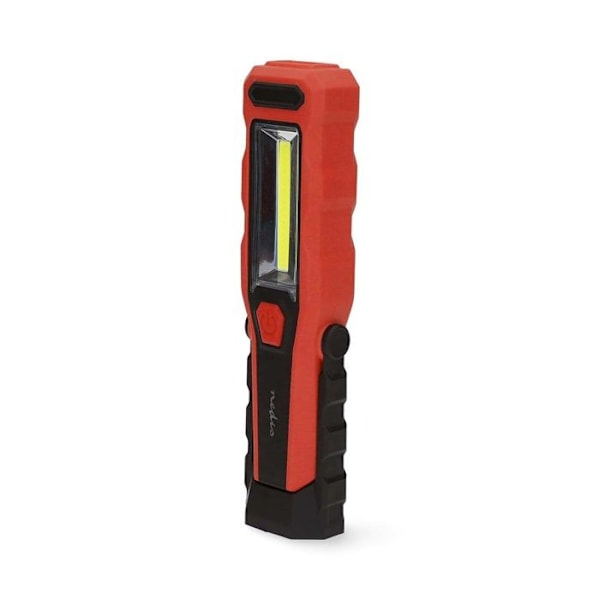 Arbejdslampe LED 4W 300lm Genopladelig med Krog og Magnet Nedis Sort/Rød Svart