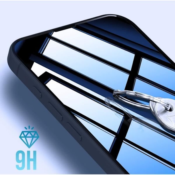Härdat glas - AVIZAR - iPhone 16 Pro - 9H Anti-Scratch - Självhäftande kant - Stötskydd Svart