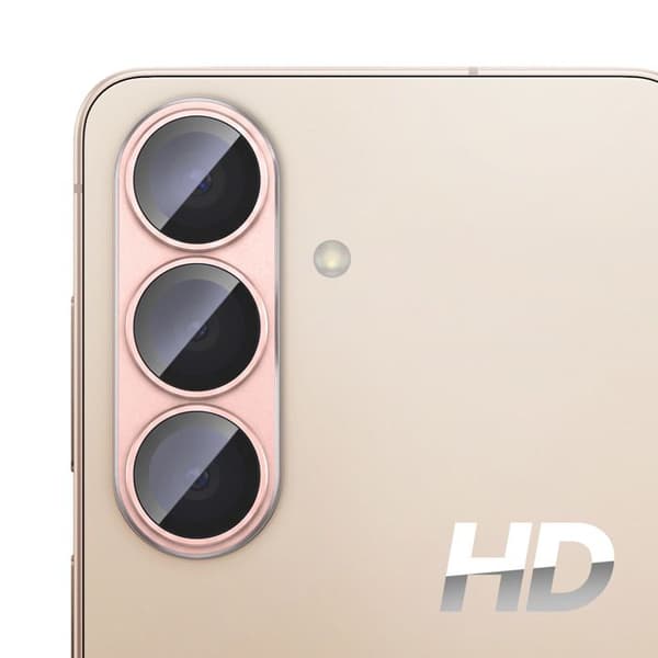 Skyddskamera för Galaxy S26 Plus i repfritt härdat glas rosa Ros