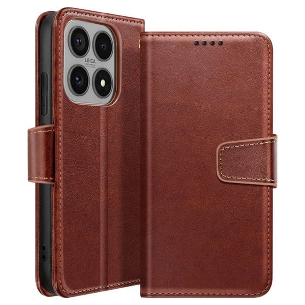 Pungetui til Xiaomi 17 med Foldbar Støttefunktion Brun brun