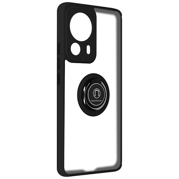 Xiaomi 13 Lite Skyddsfodral - AVIZAR - Bi-material - Metallring - Videostöd - Svart Svart