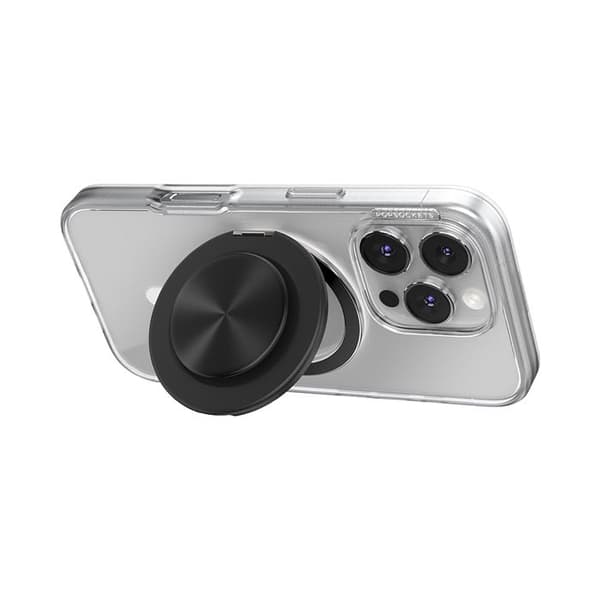 Support PopGrip MagSafe til Smartphone Collection Kick-Out Effekt Radial PopSockets Sort Svart