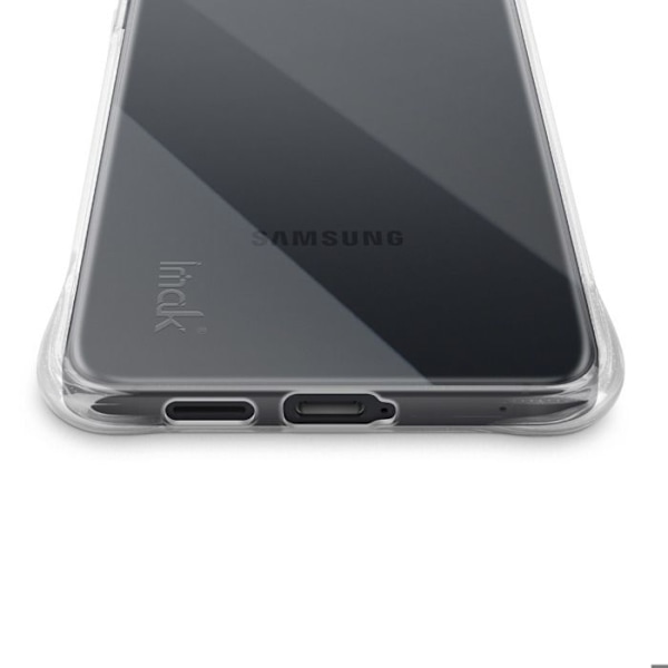 Coque til Samsung Galaxy S25 Edge Silikone Stødabsorberende Bumper iMak Transparent Vit