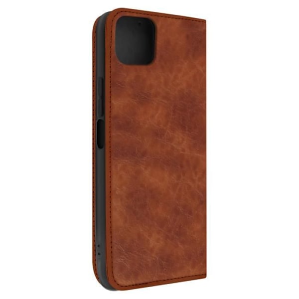 Samsung Galaxy A22 5G - AVIZAR - Folio Lompakko Tuki Toiminto - Ruskea - Kova - Matta kastanj