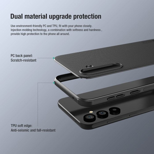 Nillkin - Super Frosted Shield Pro - Samsung Galaxy S24 FE - Sort