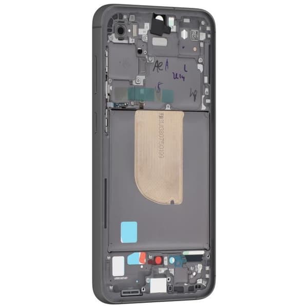 Central Chassis Reservedel til Samsung S23 FE Original Service Pack Samsung Sort