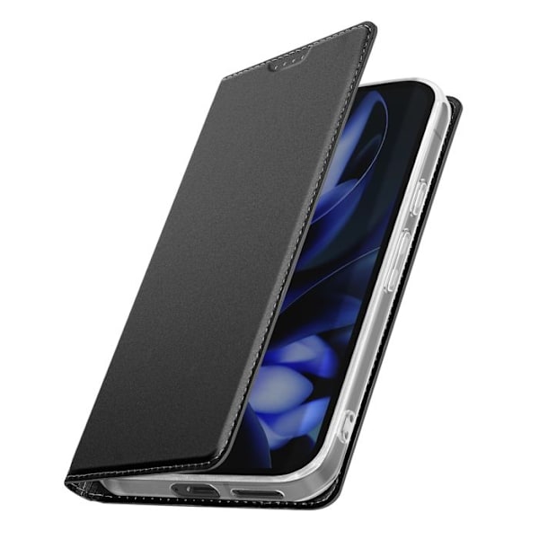 Étui för Google Pixel 9a Satin Effekt Kortplats Video Stöd Dux Ducis Svart Svart