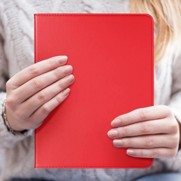 Flip Case iPad Pro 11 2024 Folio Pyörivä 360 Jalusta punainen Röd
