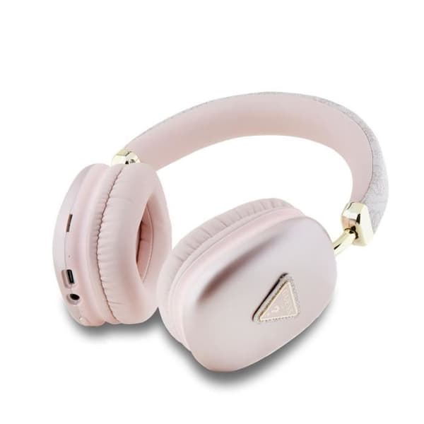Trådlösa stereohörlurar Bluetooth 5.3 4G Triangle Guess Rosa Ros