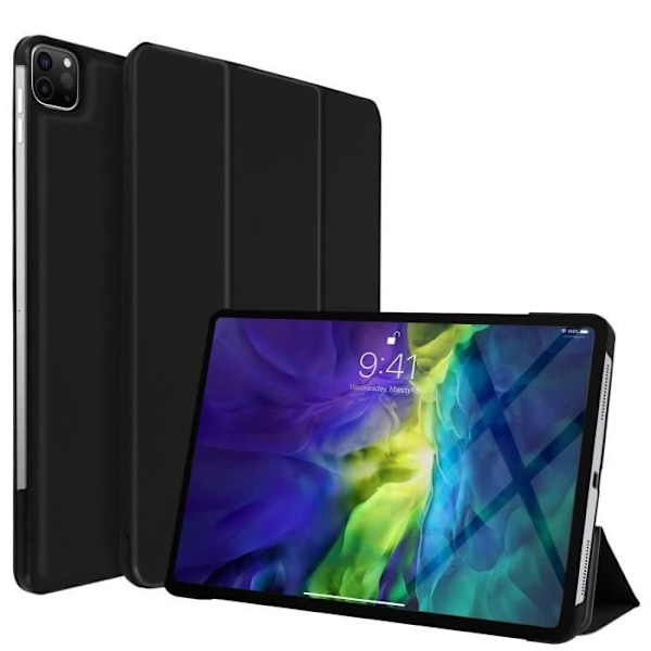 Etui - AVIZAR - iPad Pro 11 2020 - Øko-læder - Videostativ - Tyndt design - Sort Svart