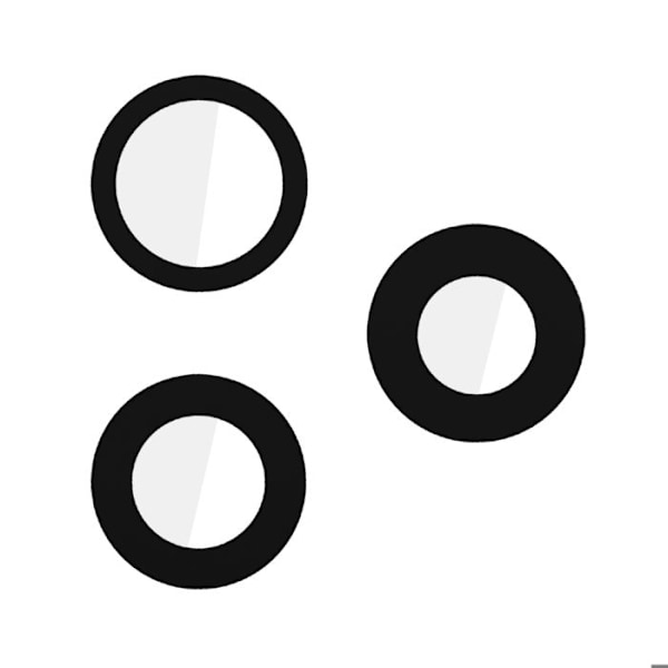 Bagkamera Linse - iPhone - 16 Pro/Pro Max - Sort - Beskyttelse - Erstatning Svart