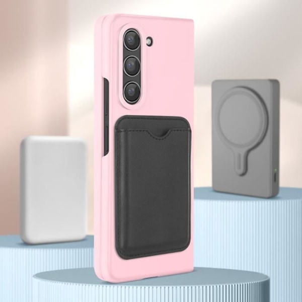AVIZAR hårt skyddsfodral för Samsung Galaxy Z Fold 5 - Minimalistisk design - MagSafe-kompatibel - Rosa Rosa