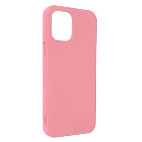 AVIZAR Skyddsfodral för iPhone 13 Mini - Halvstyv silikon - Rosa soft-touch finish Rosa